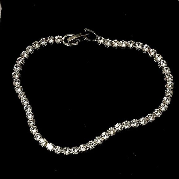 TENNIS BRACELET S925 STAMPED CUBIC ZIRCON - Picture 1 of 4